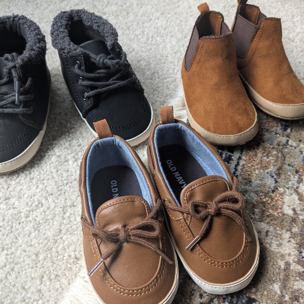 Bundle Of Baby Shoes - Black and Brown